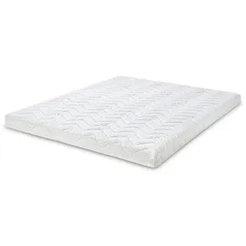 letti moderni Topper Aloe Vera Latex 90 x 200 cm Weiß