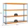 Proregal Schwerlastregal Metall 200x210x45 cm Blau/Orange
