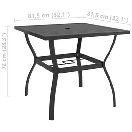 vidaXL Garten-Essgruppe 5-tlg. Grau