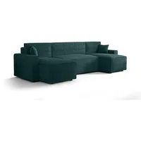 Simkam Furniture Wohnlandschaft, Türkis, Textil, U-Form, 301x90x140 cm, Wohnzimmer, Sofas & Couches, Wohnlandschaften, Wohnlandschaften in U-Form