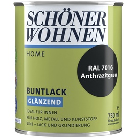 Schöner Wohnen Home Buntlack 750 ml anthrazitgrau glänzend