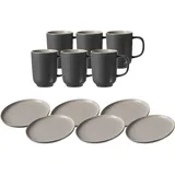 Ritzenhoff & Breker Jasper Kaffeeservice 12-tlg. grau/grau