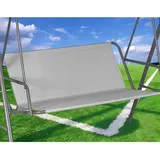 Hollywoodschaukel Sitzfläche Ersatz, Hollywoodschaukel Ersatzteile Sitzfläche, Hollywoodschaukel Sitzbezug, Hollywoodschaukel Bezug Sitzfläche, 600D-Oxford-Gewebe Stoff (148 * 52 * 52cm,Grau)