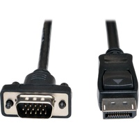 Tripp Lite P581-006-VGA-V2 DisplayPort 1.2 auf aktives VGA-Adapterkabel, DP mit Verriegelungen auf HD15 (Stecker/Stecker), 1,83 m,