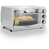 STEINBORG Minibackofen SB-3005w, 13 Liter, Großes Sichtfenster, Hitzebeständiges Gehäuse, 1200 Watt weiß