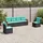 vidaXL Gartensofa-Set 6-tlg. schwarz