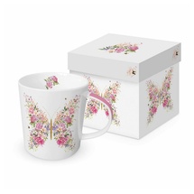 ppd Tee Tasse in Geschenkverpackung Papillon et fleurs