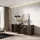 SKRAUT HOME Highboard 260 x 80 x 37 cm Dunkler Eiche / Schwarz