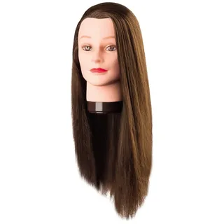 Comair Übungskopf Proteinhaar Pia 60cm braun