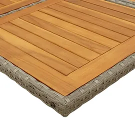 vidaXL Garten-Essgruppe 9-tlg. Grau