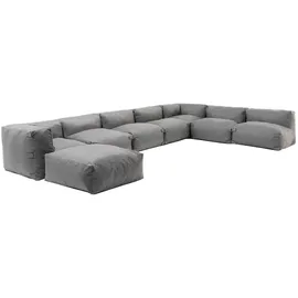 Oviala Garten-Ecksofa Loungemöbel grau