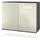 Vladon Skadu 92,5 x 73,5 x 35 cm Anthrazit matt / Creme Hochglanz