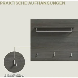 INOSIGN Garderobenpaneel Rumba 80 x 70 x 27 cm Grau
