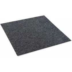 Teppichfliesen BEDFORD TILE | Selbstliegend | Anthrazit - 100x100 cm