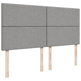 vidaXL Boxspringbett 180 x 200 cm Hellgrau