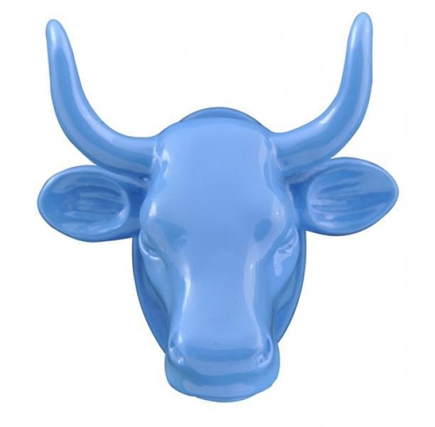 Cowparade Kuh Magnet 'Blau'