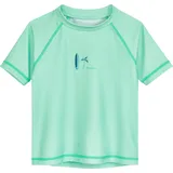 Playshoes Unisex Kinder Badeshirt Rash-Guard-Shirt, Mint Surfbrett, 74-80
