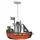 insatech Piratenschiff Pendelleuchte LED E27 Mehrfarbig