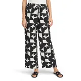 Betty & Co Schlupfhose mit Print Schwarz/Weiß 46