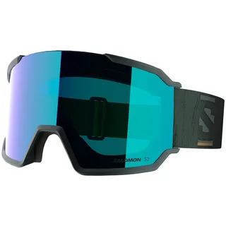 Salomon S/view 3 Skibrille - Green Gables - Mid Blue/CAT2