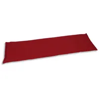 GO-DE Bankauflage, Kirschrot, Textil, Uni, Füllung: Schaumstoff, Vlies, 48x6x115