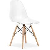 OSAKA Stuhl transparent / natürliche Beine x 1