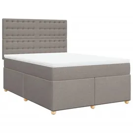 vidaXL Boxspringbett 160 x 200 cm Taupe