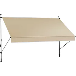KONIFERA Klemmmarkise »mit LED-Warmlichtstreifen«, Breite/Ausfall: 300/150 cm KONIFERA beige