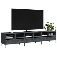 VidaXL TV-Schrank Anthrazit 202x39x43,5 cm Kaltgewalzter Stahl