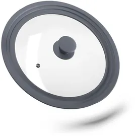 Relaxdays Universal-Topfdeckel grau 31,5 cm