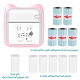Mini-taschenfotodrucker, Tragbarer Thermodrucker, 203 Dpi, Kabellose Bluetooth-verbindung Für Pictur-p-5-
