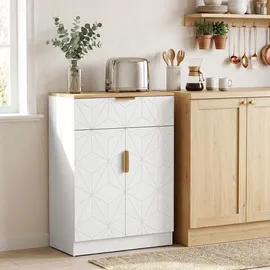Homcom Sideboard 32 x 82 x 60 cm Weiß