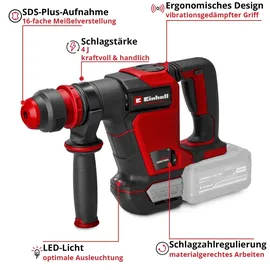 Einhell TP-DH 18/4 Li BL - Solo inkl. Flachmeißel + Koffer