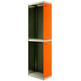 Simonrack Simonlocker Schrank Grau Orange 1800mm