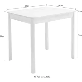 MCA living Oskar 60 x 76 x 80 cm braun