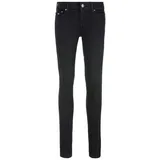 Tommy Jeans Skinny-fit- » - Nora Mid Rise Skinny Fit«, Röhren aus Baumwollstretch mit mittlerer Leibhöhe, Gr. 32 - Länge 34, Denim Black, , 11540410-32 Länge 34