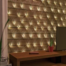 INDA-EXCLUSIV Lichterkettennetz LED 1 m Warmweiß