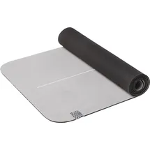 Energetics Yoga-Matte Natural Rubber Microfiber, Hellgrau/Schwarz, ONE SIZE