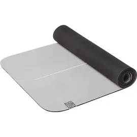 Energetics Yoga-Matte Natural Rubber Microfiber, Hellgrau/Schwarz, ONE SIZE