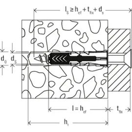 Fischer DuoPower Universaldübel 10 x 50 210 Stück