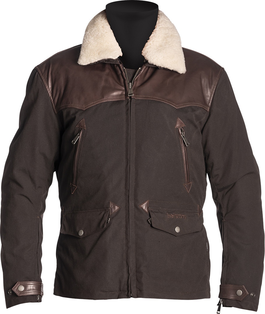 Helstons Canada Motorfiets textiel jas, bruin, 2XL