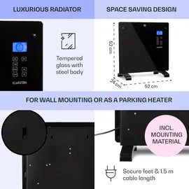 Klarstein Norderney 1000 W schwarz