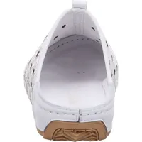 Gemini Damen Clog Lederschuh florales Design mit Lochmuster 336523-02,