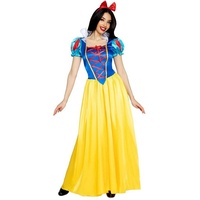 Leg Avenue Kostüm Schneewittchen klassisch, Edles Märchenkostüm für Karneval, Fasching und Mottoparty gelb M