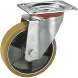 Tarrox, Möbelrollen, Lenkrolle aluminium polyurethan 150 x 40 mm