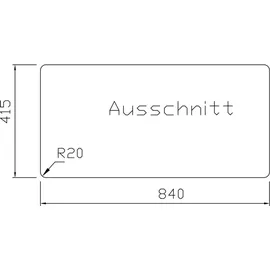 Franke Einbauspüle Strata STG 651-86 Fragranit+, Excenterventil Black Matt - Schwarz
