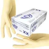 Sfm ® BIOLIMES : L Latexhandschuhe gepudert glatt weiß (100)