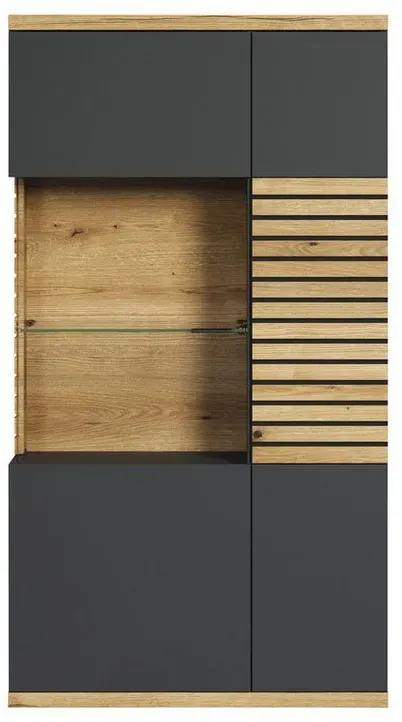 Preisvergleich Produktbild trendteam Highboard Highboard NORRIS braun