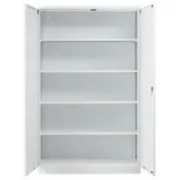 Proregal Stahlschrank, Weiß, Metall, Rechteckig, 120x195x42 cm, Arbeitszimmer, Aktenschränke