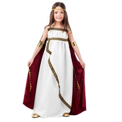 Limit Sport Kostüm Römische Prinzessin, Antikes Gewand für kleine Herrscherinnen weiß 98-110